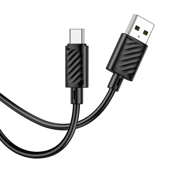 Kabel USB A do USB C Hoco 3A 2 m X88 czarny