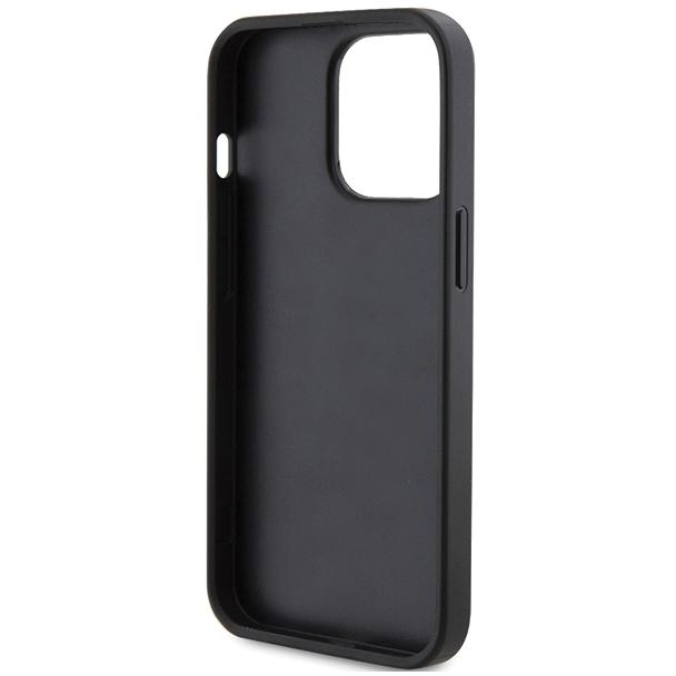 GUESS futerał do IPHONE 14 Pro GUHCP14LPG4GPK (4G Triangle Metal Logo) czarny