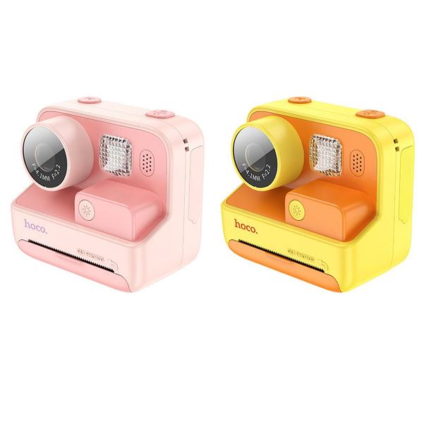 Aparat cyfrowy dla dzieci z drukarką Hoco 1MP 2,0" HD Ready DV200 różowy