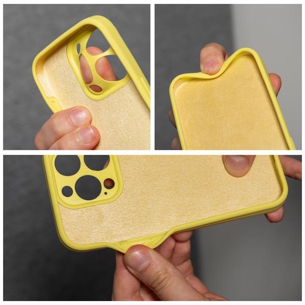 Futerał do iPhone 16 PRO MAX Silicone 2mm żółty
