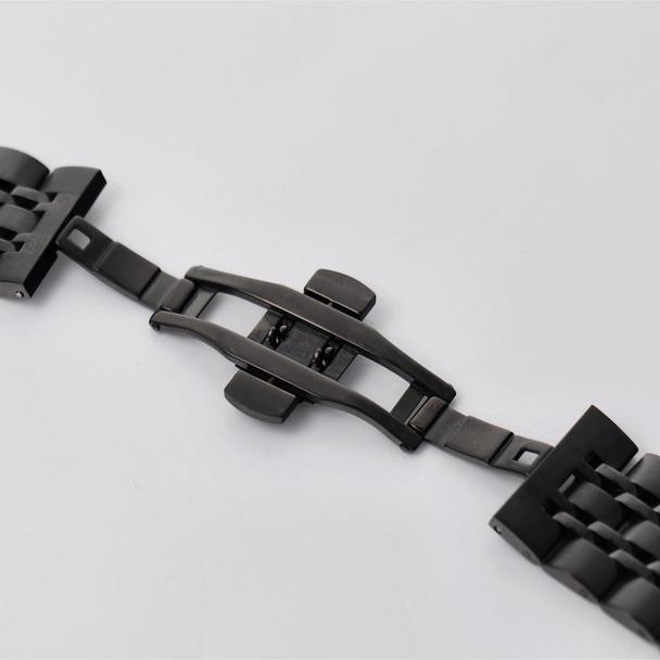 Pasek do zegarka 22 mm Titmo Strap S4 stalowa bransoleta czarny