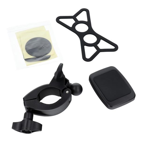 Uchwyt rowerowy PREMIUM magnetyczny na kierownicę M4S-MB3 czarny