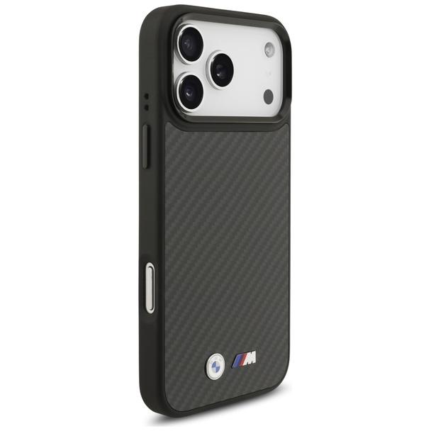 BMW futerał do IPHONE 17 Pro Max kompatybilny z MagSafe BMHMP17X24CFMMK (Kevlar Matt) black
