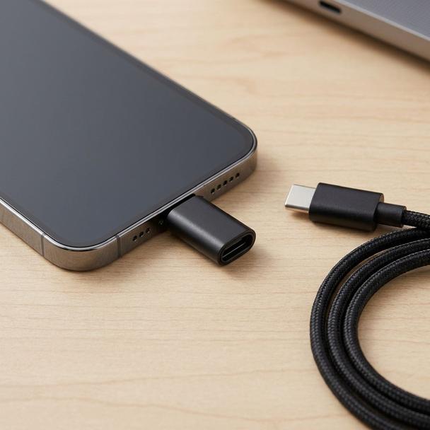 Adapter USB C do Lightning Blue Star czarny