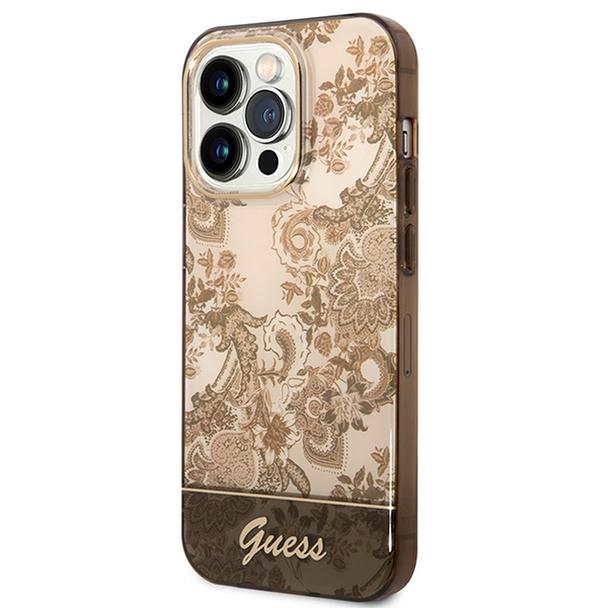 GUESS futerał do IPHONE 14 Pro Max GUHCP14XHGPLHC (IML Electro Cam TDJ) ochra
