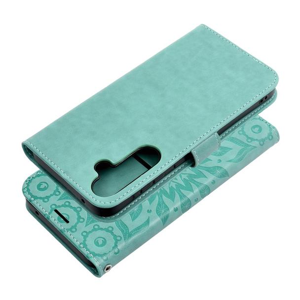 Etui z klapką na Samsung A35 5G Mezzo Book mandala zielony