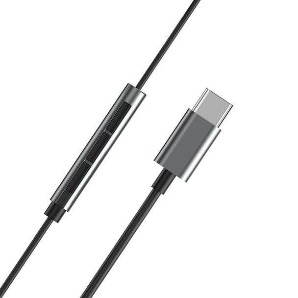 WiWU - Słuchawki stereo na kablu EB315 USB C (DAC) - szare