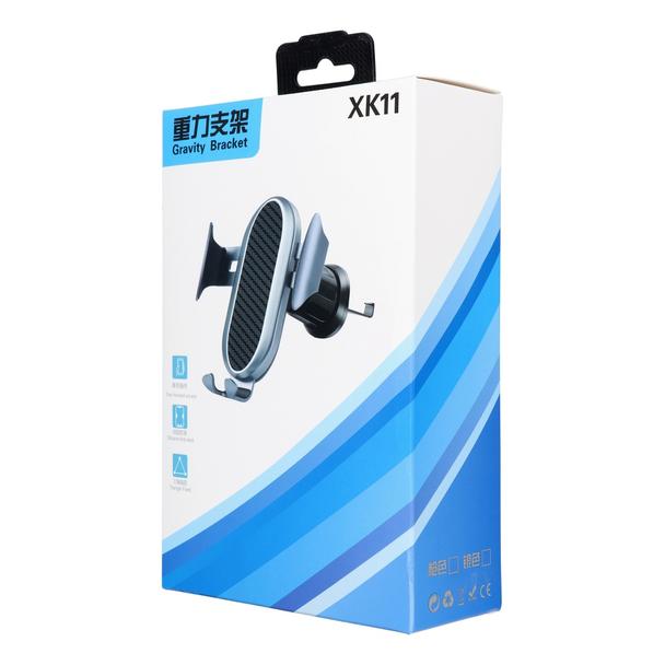 Uchwyt samochodowy grawitacyjny do kratki XK011 czarny