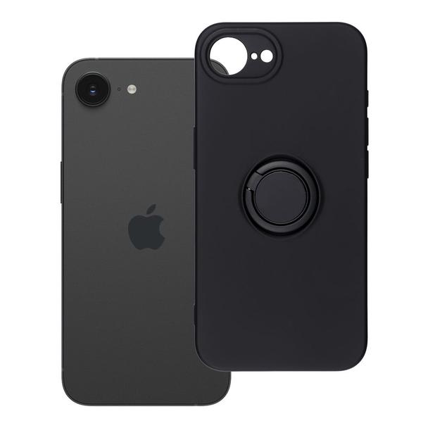 Futerał do iPhone 16e (SE 4 2025) / 17e Silicone Ring czarny