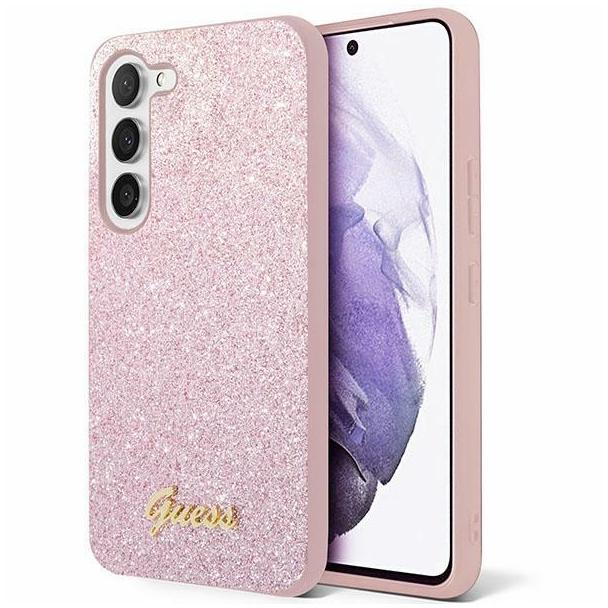 GUESS futerał do SAMSUNG S24 GUHCS24SHGGSHP (Glitter Script) różowy