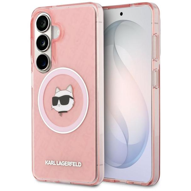 KARL LAGERFELD futerał do SAMSUNG S26 KLHMS26SHMKBCHOP (Magnetic IML Repeated Logo and Choupette) różowy