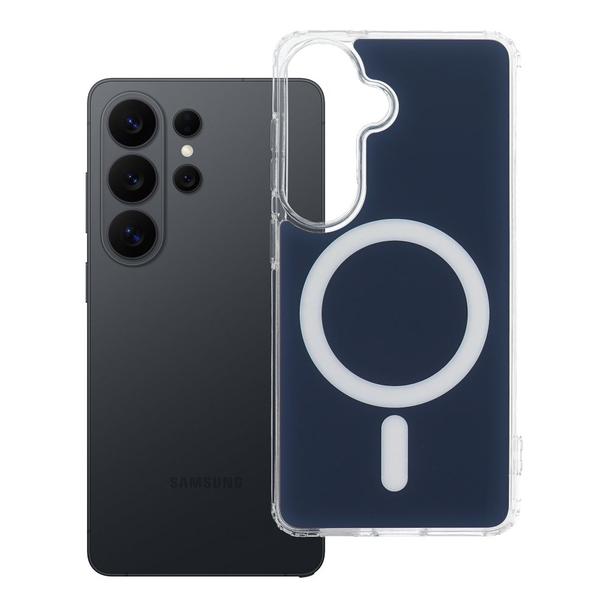 Futerał do Samsung S26 Clear Fusion Mag Cover zgodny z MagSafe granatowy