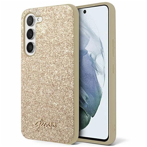 GUESS futerał do SAMSUNG S24 GUHCS24SHGGSHD (Glitter Script) złoty