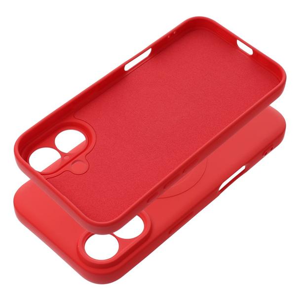 Futerał do iPhone 16 Silicone Mag Cover zgodny z MagSafe czerwony