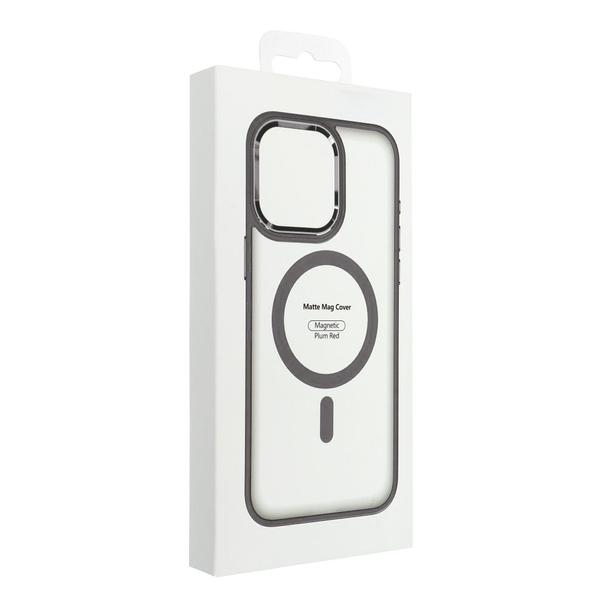 Futerał MATTE MAG COVER kompatybilny z MagSafe do IPHONE 15 Pro tytanowy