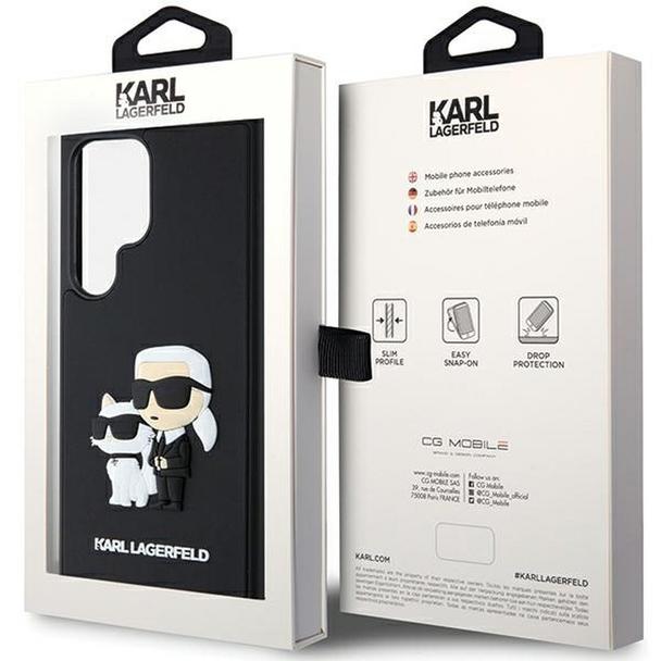KARL LAGERFELD futerał do SAMSUNG S24 Ultra KLHCS24L3DRKCNK (3D RUBBER KC NFT) czarny