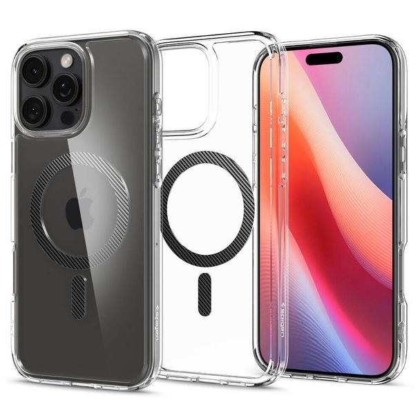 SPIGEN futerał ULTRA HYBRID MAG kompatybilny z MagSafe do IPHONE 16 Pro gold