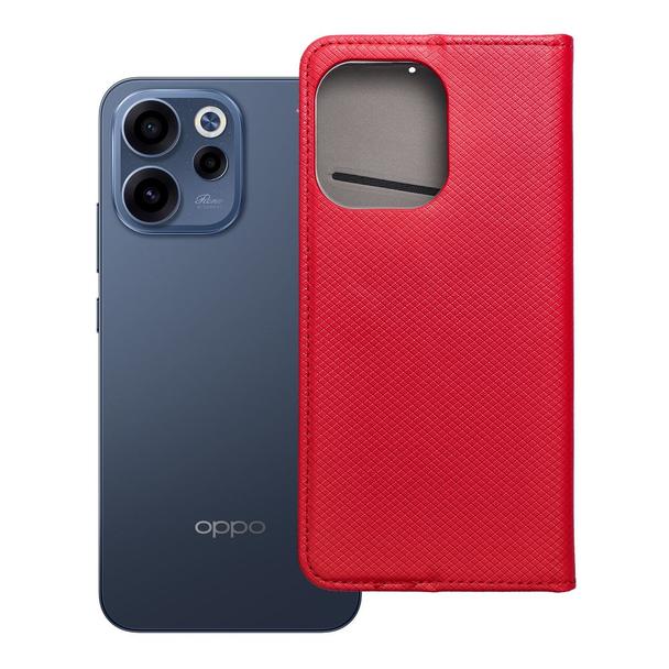 Etui z klapką na Oppo Reno 15F Smart Case Book czerwone