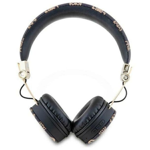 GUESS słuchawki bezprzewodowe bluetooth nagłowne ENC GUBH70EPOSMK (PU 4G Peony Script Round Shape) czarne