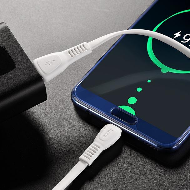 Kabel USB A do USB C Hoco 2,4A 1 m X40 biały