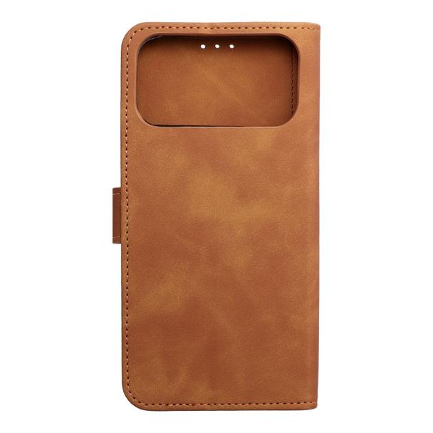 Etui z klapką na iPhone 17 PRO MAX Tender Book brązowe