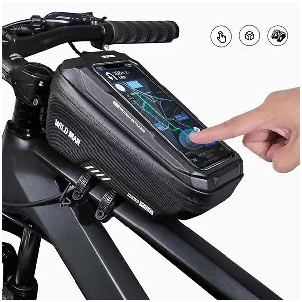 WILDMAN sakwa rowerowa na ramę na zamek 1L (4" - 7") XS2 czarna