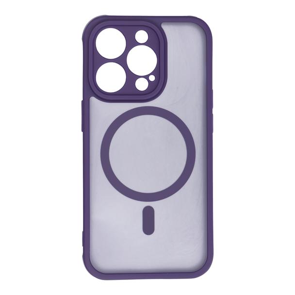 Futerał do iPhone 14 PRO Full Matte Mag Cover zgodny z MagSafe fioletowy