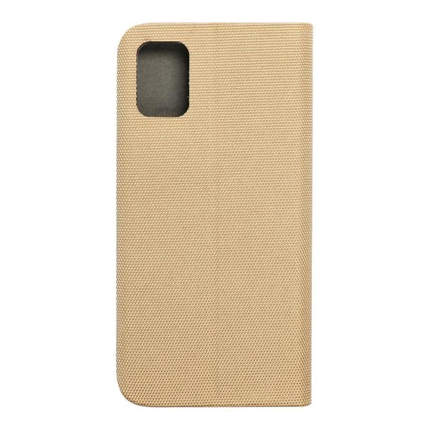 Etui z klapką na Samsung A51 Sensitive Book złote