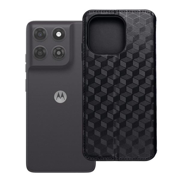 Etui z klapką na Motorola G37 POWER Cubic Book czarne
