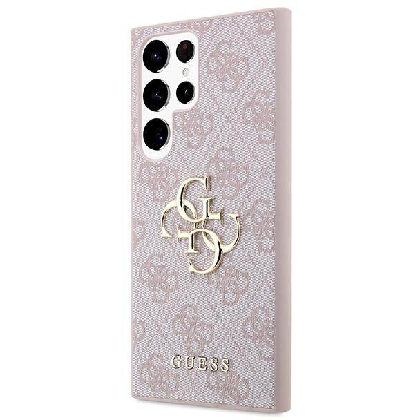 GUESS futerał do SAMSUNG S24 Ultra GUHCS24L4GMGPI (Leather 4G Metal Logo) różowy