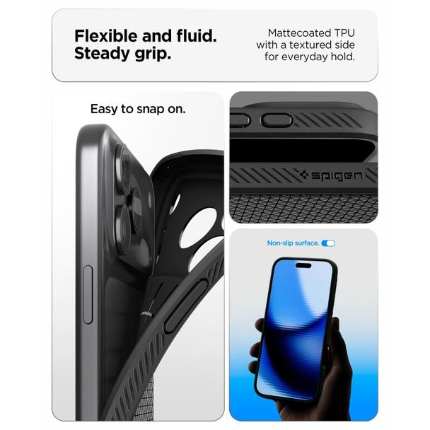 SPIGEN futerał LIQUID AIR do IPHONE 18 Pro / 17 Pro matte black