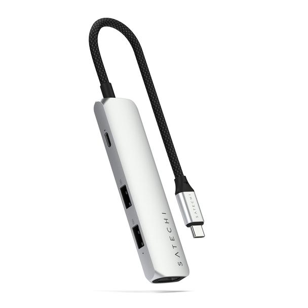 SATECHI adapter HUB 4w1 Typ C ST-P4SS srebrny