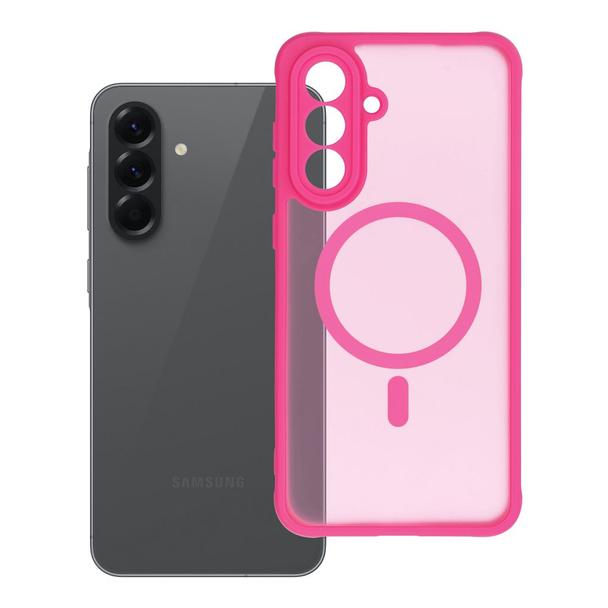 Futerał do Samsung A56 Full Matte Mag Cover zgodny z MagSafe różowy