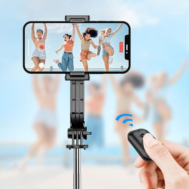 WiWU - Selfie stick Wi-SE001 z funcją tripoda i odczepianym uchwytem