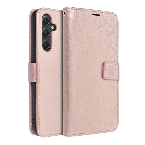 Etui z klapką na Samsung A54 5G Mezzo Book mandala złoto-różowe