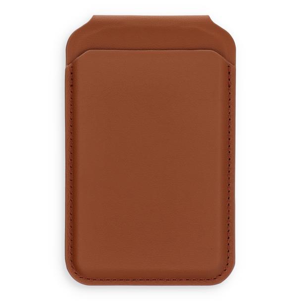 Etui portfel z podstawką zgodne z MagSafe Satechi Vegan Leather Wallet Stand skórzane brązowe
