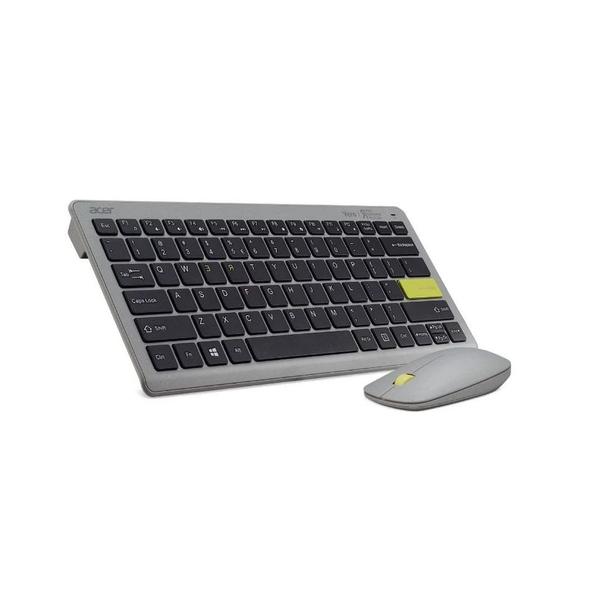 Klawiatura + mysz zestaw bezprzewodowy ACER Vero Combo Antimicrobial szary