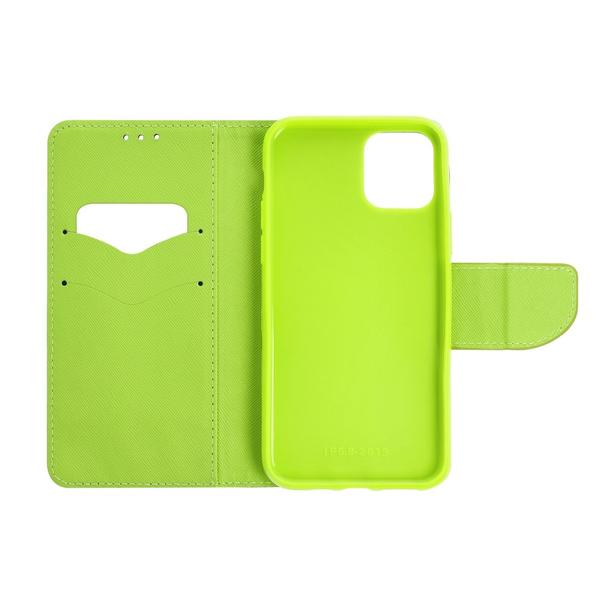 Kabura FANCY Book do  SAMSUNG A32 5G granatowo limonkowy