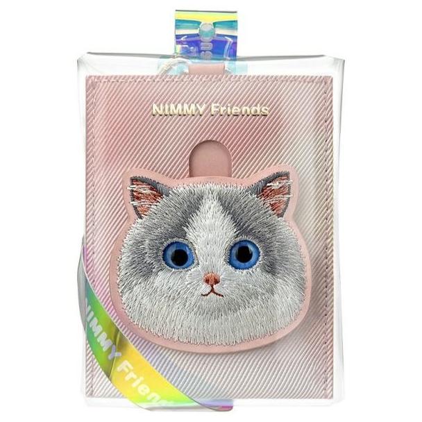 NIMMY portfel na karty BIG EYED PET 2.0 Cat różowy