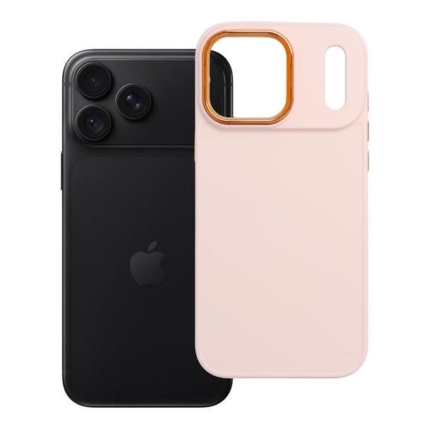 Etui na iPhone 18 Pro Max / 17 Pro Max Frame pudrowy róż