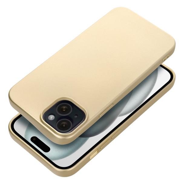 Futerał do iPhone 15 PLUS Metallic złoty