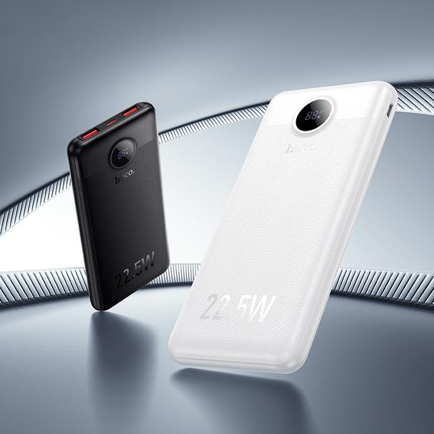Powerbank Hoco 10000 mAh QC 22,5W+PD 20W LED J172 biały