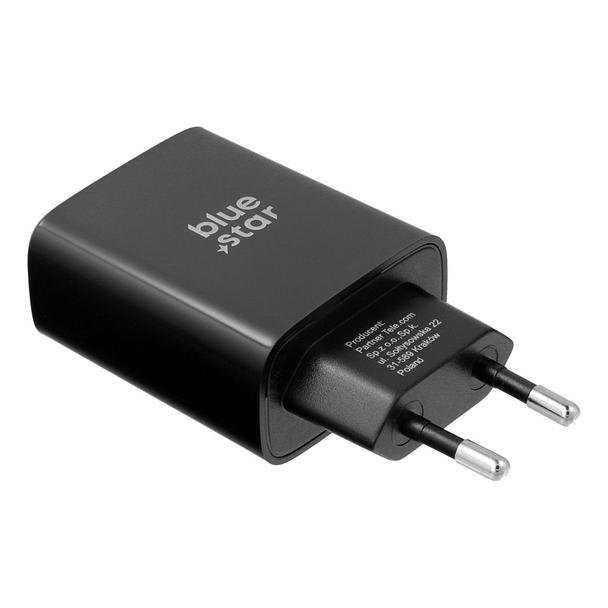 Ładowarka sieciowa do telefonu Blue Star USB C QC4.0 PD 3A 35W TFB-TC-35WPD czarna