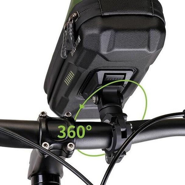 WILDMAN sakwa rowerowa na kierownicę na zamek 0,6L (4" - 7") GX330 zielona