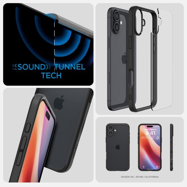 SPIGEN futerał ULTRA HYBRID do IPHONE 16 Plus matte black