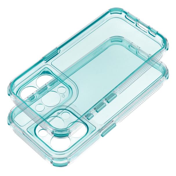Futerał do iPhone 15 Matrix Clear miętowy