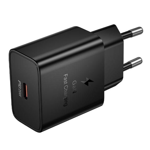 Ładowarka sieciowa do telefonu Hoco USB C QC PD 25W N76 czarna