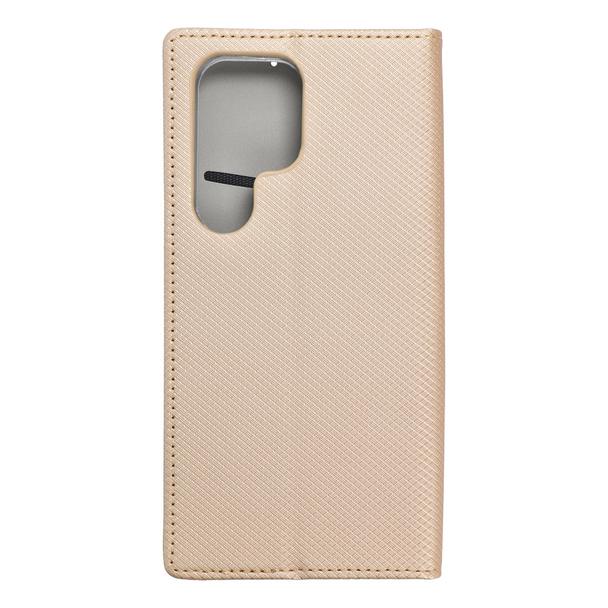 Etui z klapką na Samsung S24 ULTRA Smart Case Book złote