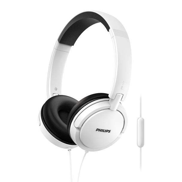Słuchawki przewodowe nagłowne jack 3,5mm PHILIPS SHL5030WT białe