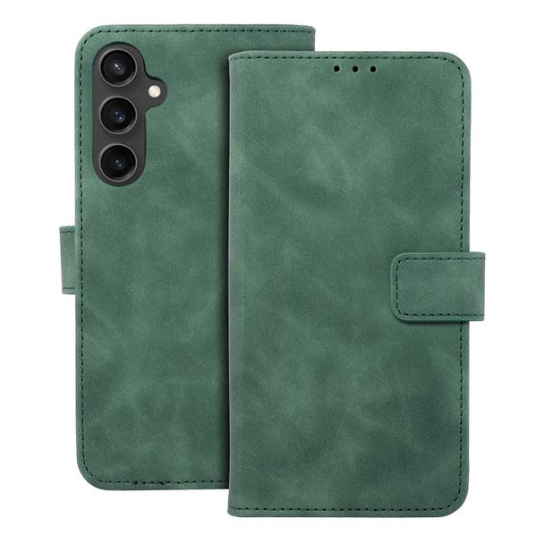 Etui z klapką na Samsung S23 FE Tender Book zielone